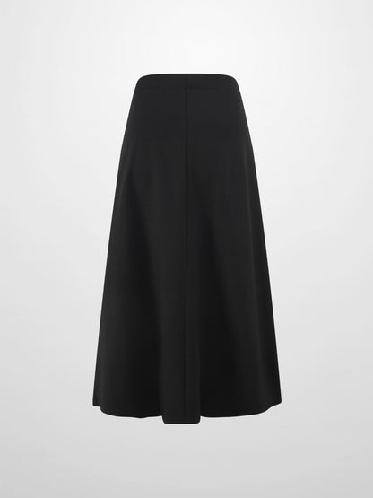 LIGHTWEIGHT 3 PANEL SKIRT-BLACK 27"
