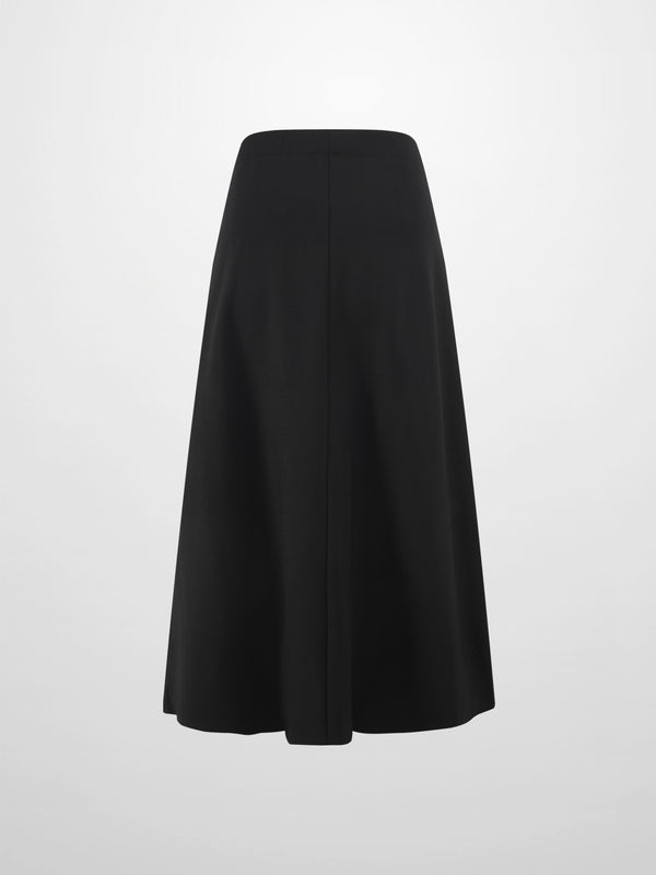 LIGHTWEIGHT 3 PANEL SKIRT-BLACK 27"