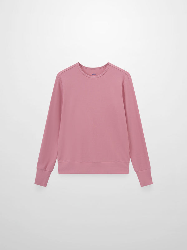 Ribbed Crew Bomber-Berry