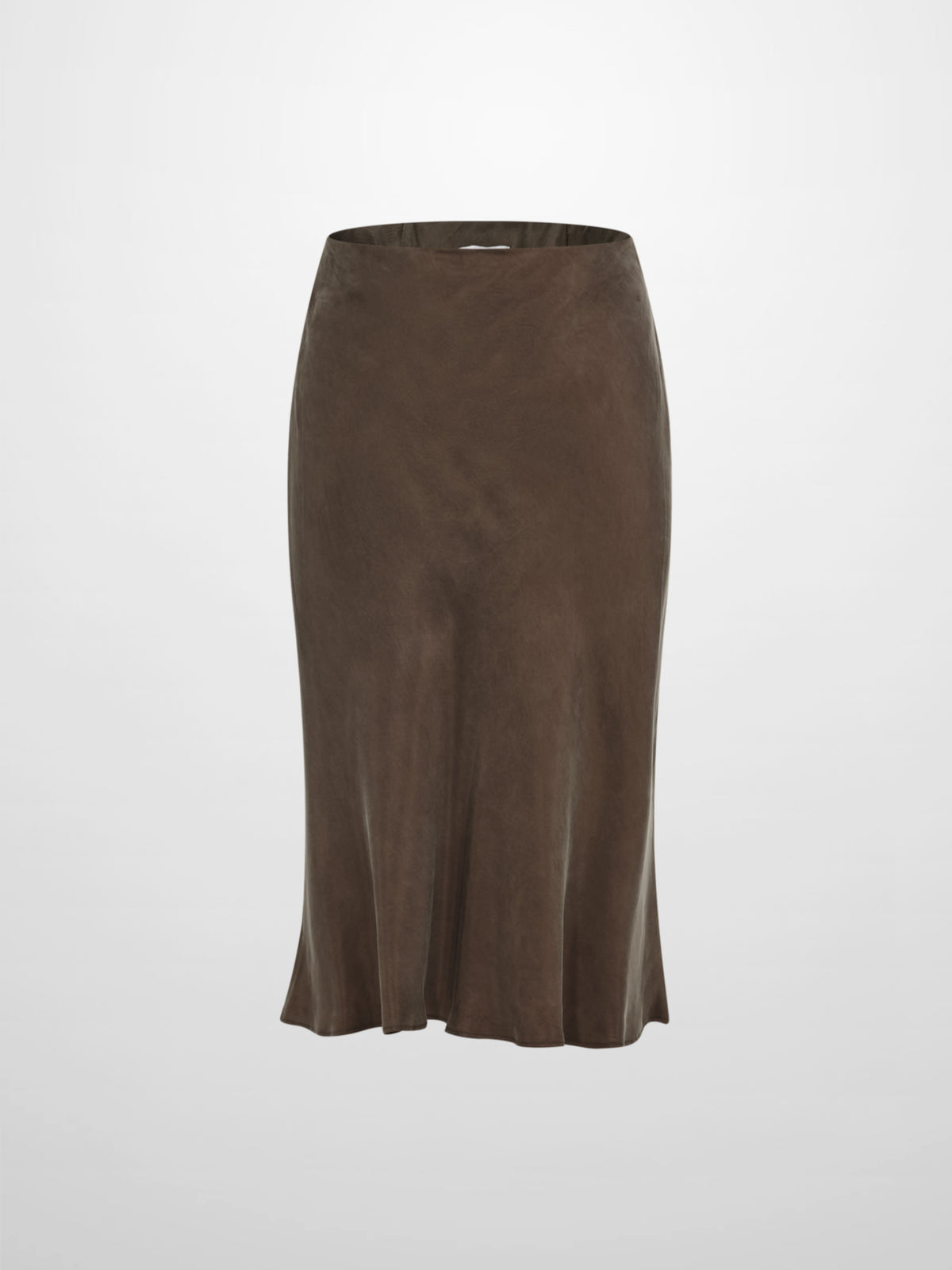 Cupro Slip Skirt - Warm Taupe 26"