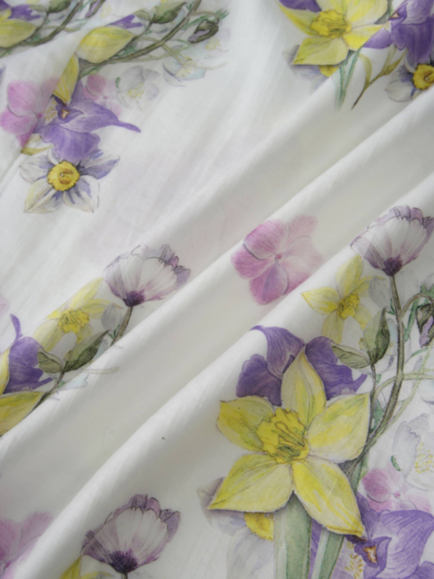 Braided Detail A-Line Skirt-Multi Color Floral