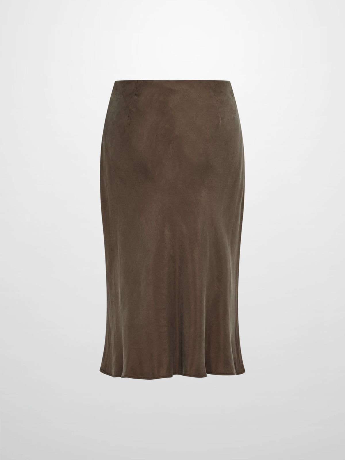 Cupro Slip Skirt - Warm Taupe 26"