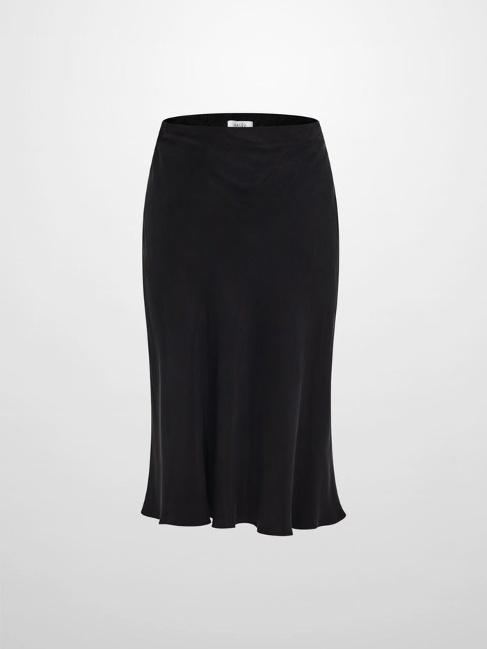 Cupro Slip Skirt - Black 26"
