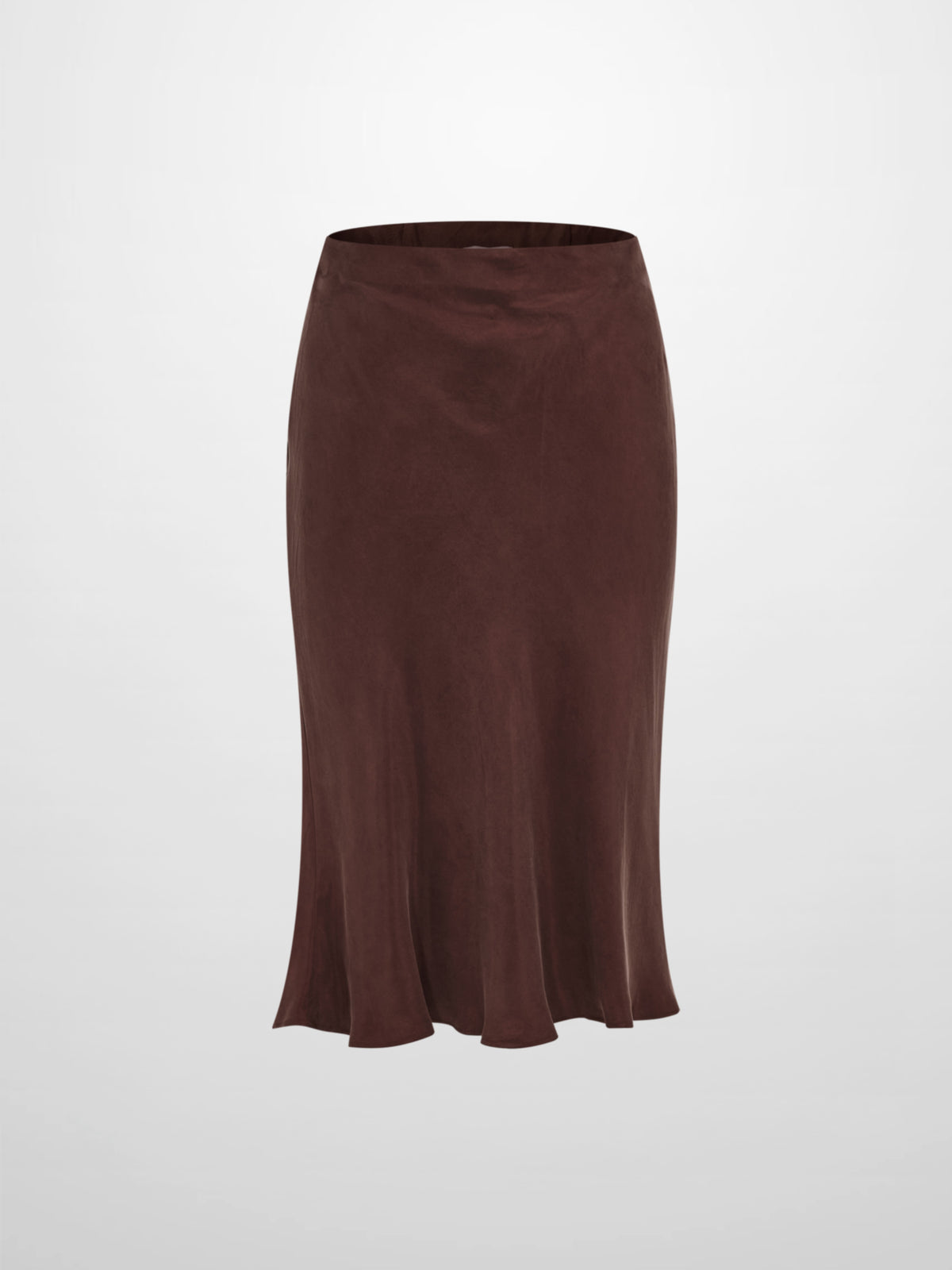 Cupro Slip Skirt - Brown 26"