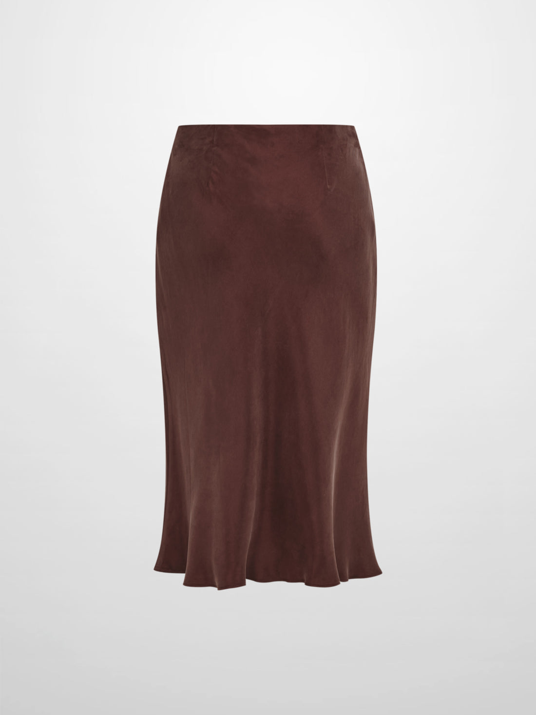 Cupro Slip Skirt - Brown 26"