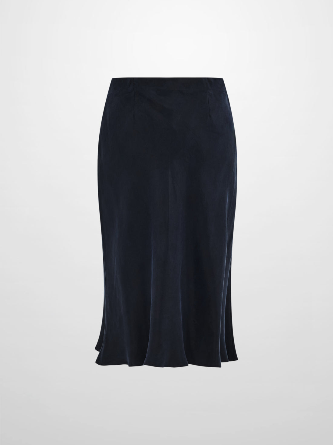 Cupro Slip Skirt - Navy 26"