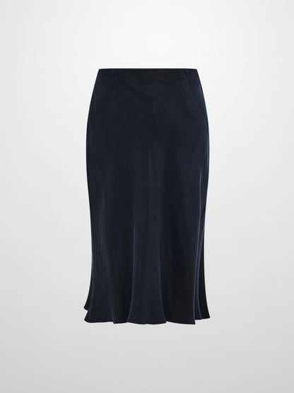 Cupro Slip Skirt - Navy 26"