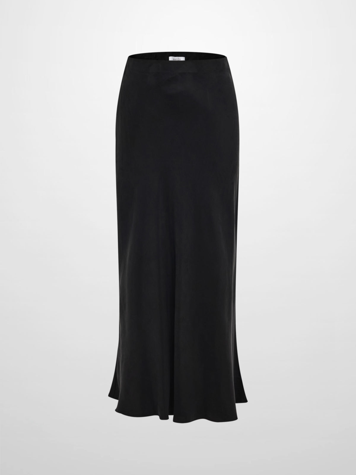 Cupro Slip Skirt - Black 37"