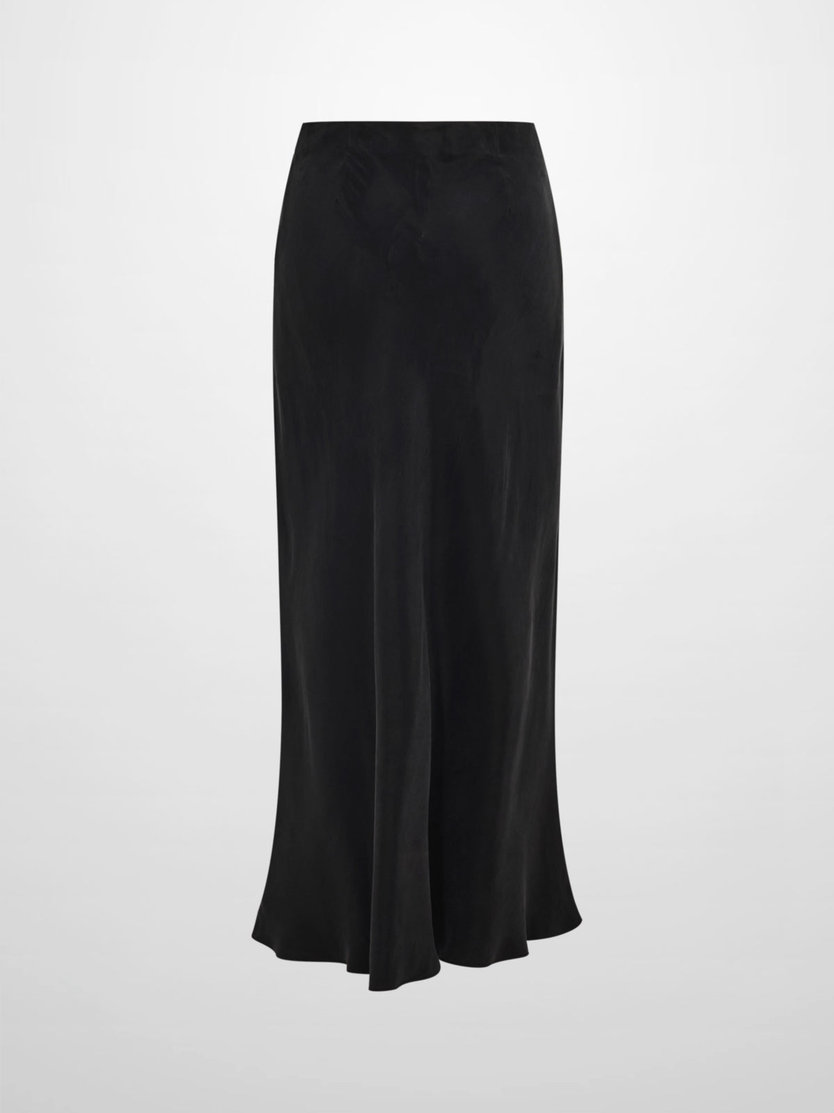 Cupro Slip Skirt - Black 37"