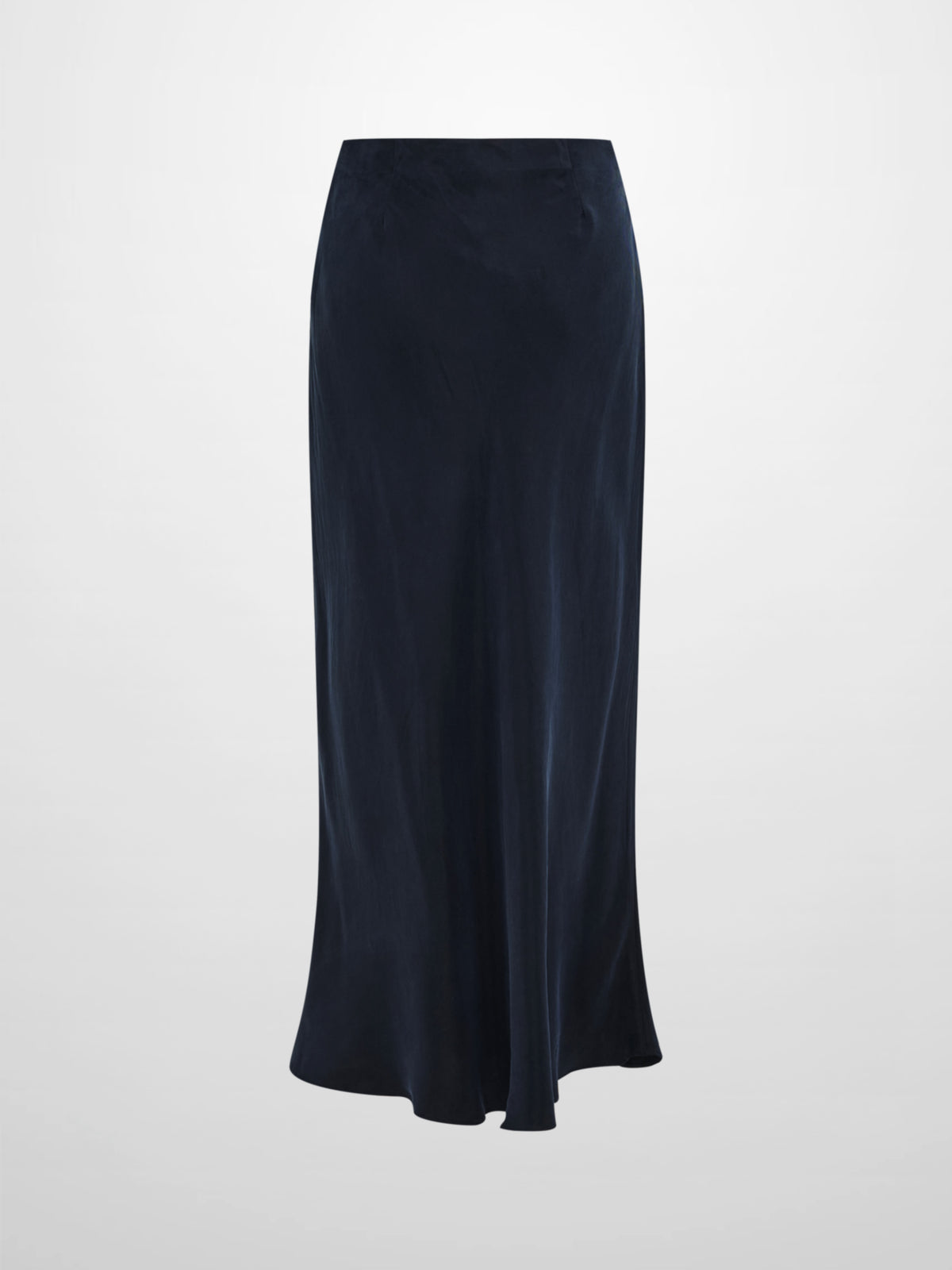 Cupro Slip Skirt - Navy 37"