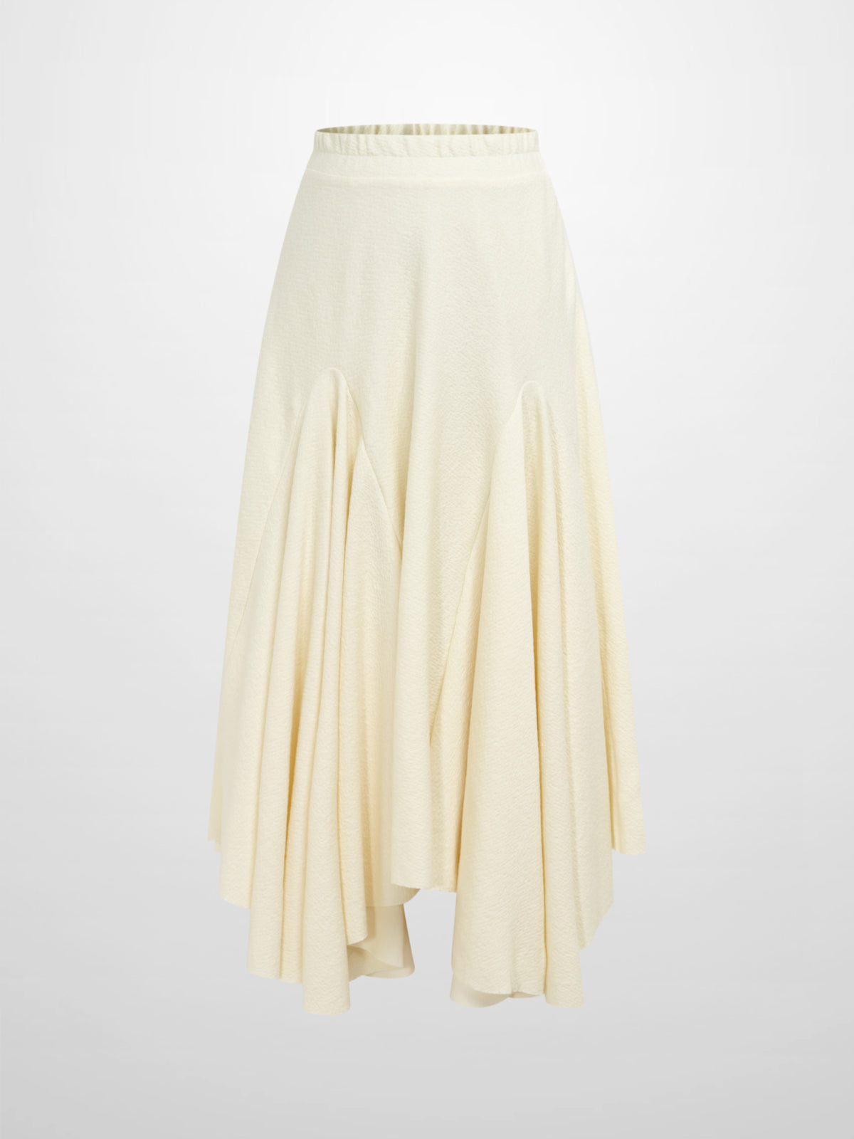Midi Flare Skirt - Cream
