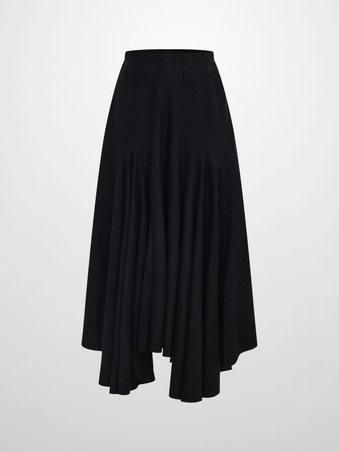 Midi Flare Skirt - Black