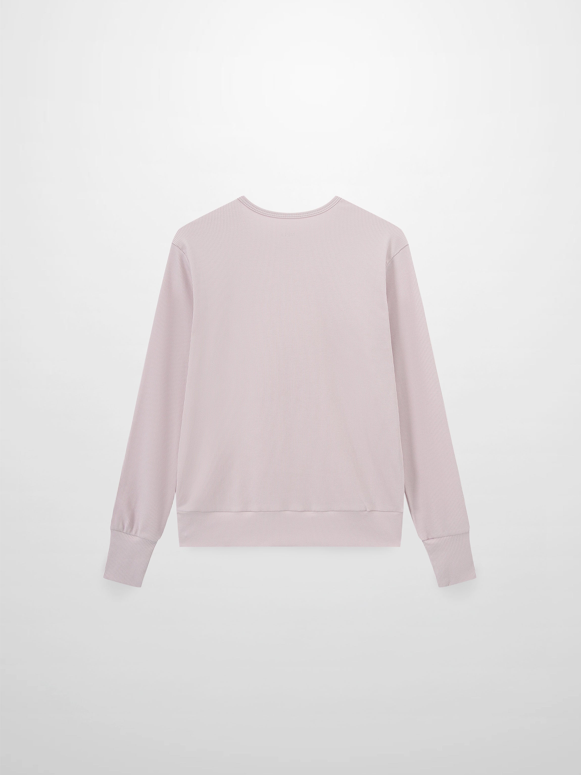 Ribbed Crew Bomber-Lavender