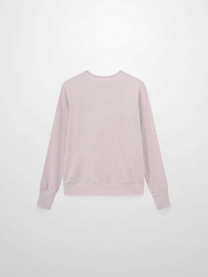 Ribbed Crew Bomber-Lavender