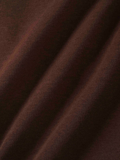 Embossed Crown Sweatshirt-Brown