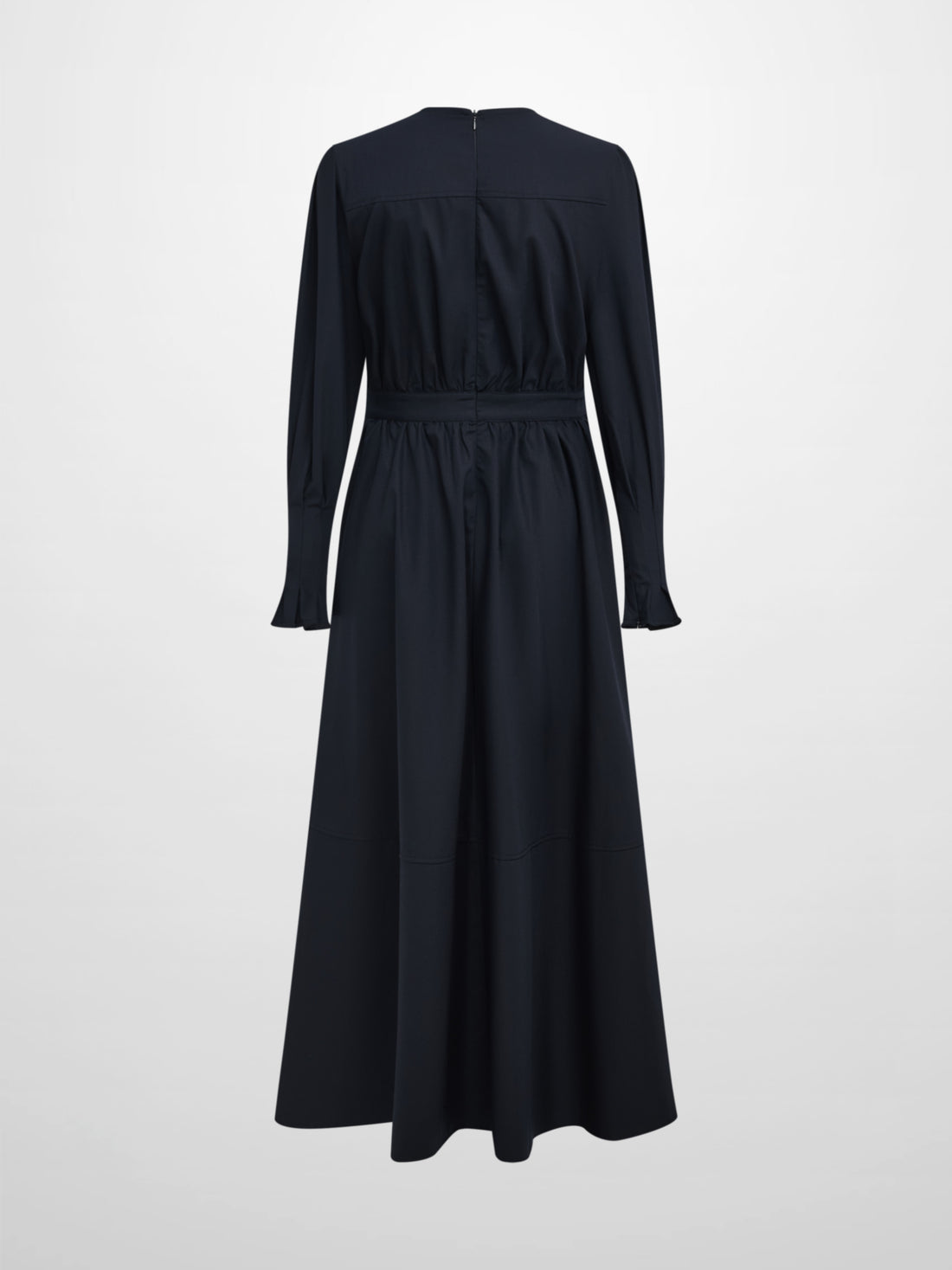 Side Tie Shirtdress - Navy