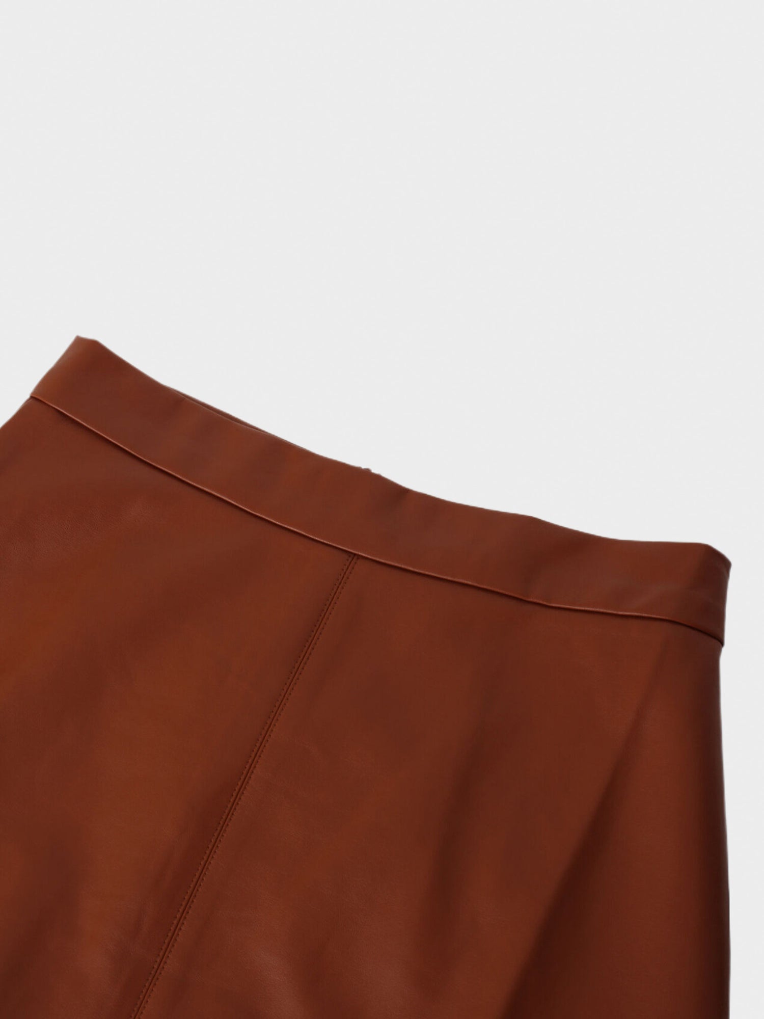 The Leather A-Line Skirt