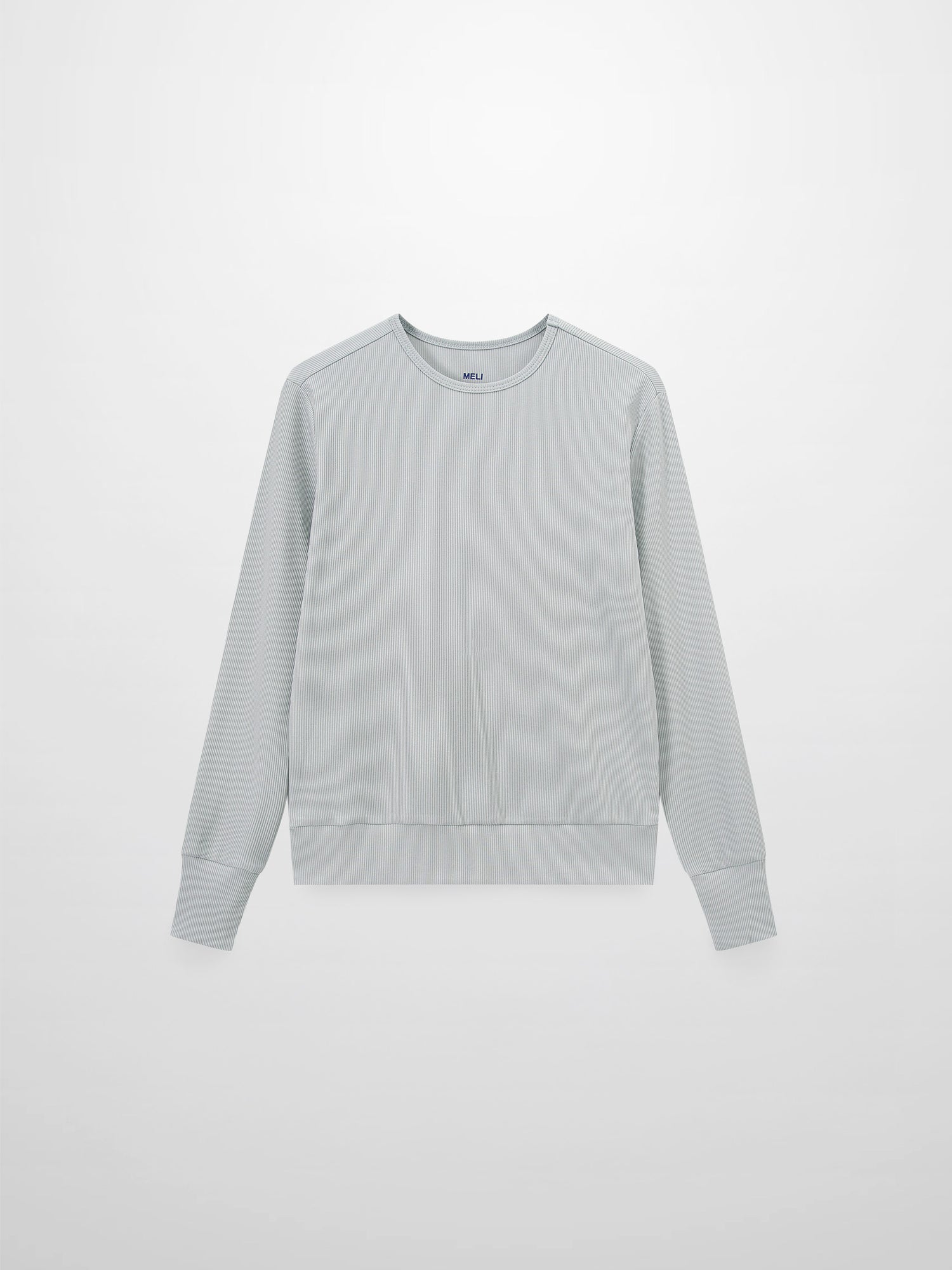 Ribbed Crew Bomber-Grey