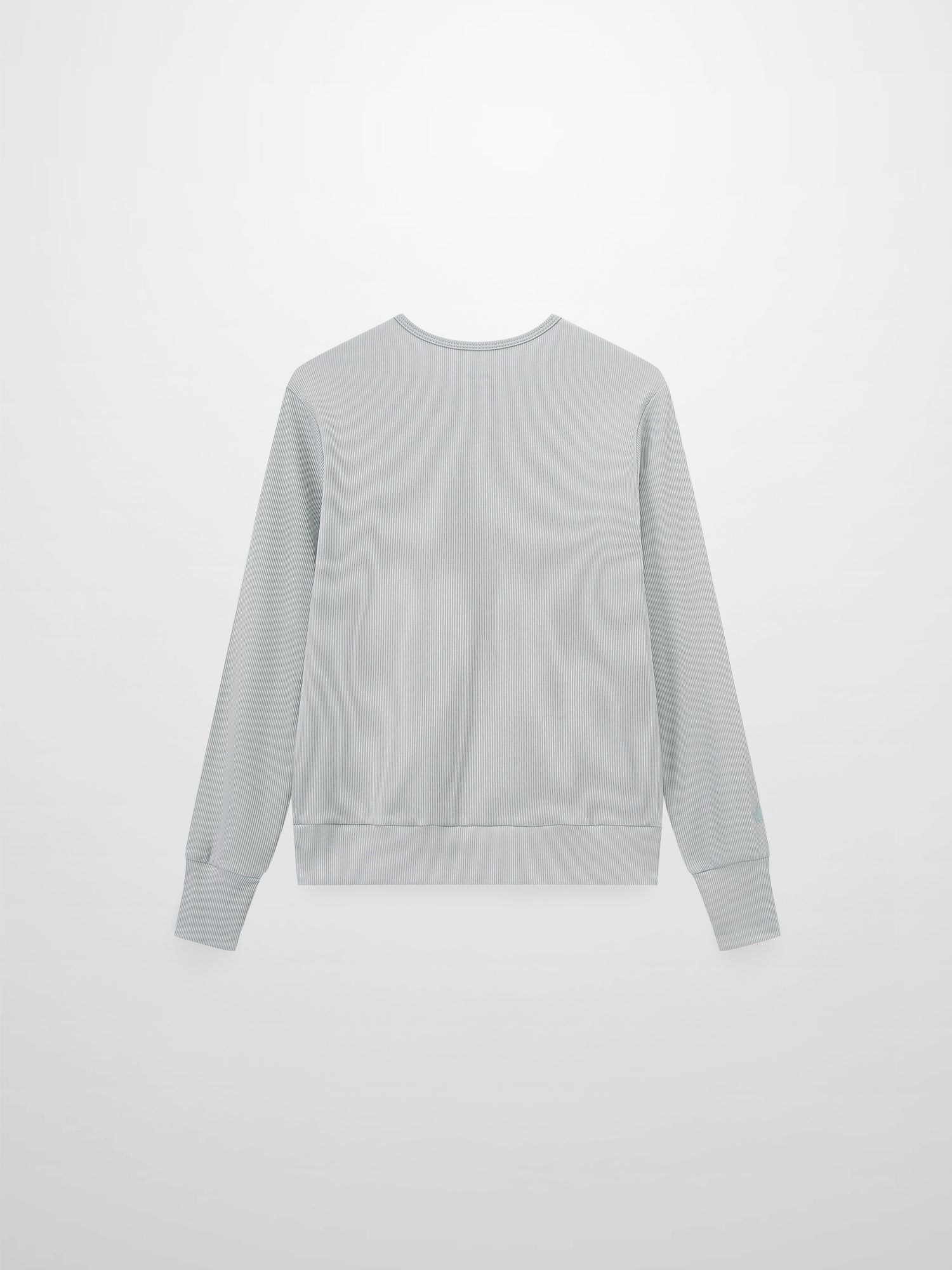 Ribbed Crew Bomber-Grey