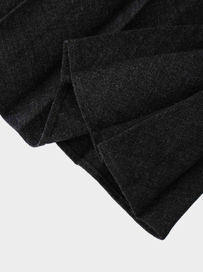 Marni Pleated Skirt 37"-Black/Dark Grey