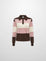 STRIPED CHOCOLATE BROWN PINK CREAM
