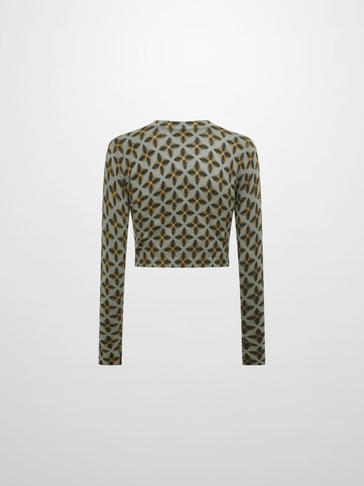 Printed Cardigan - Geo Diamond