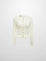SILKKNIT PEPLUM SWEATER CREAM