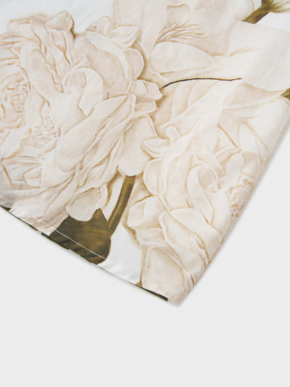 Floral Design Skirt-White
