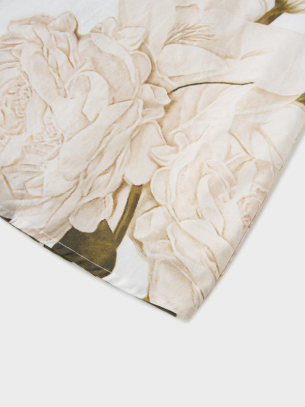 Floral Design Skirt-White