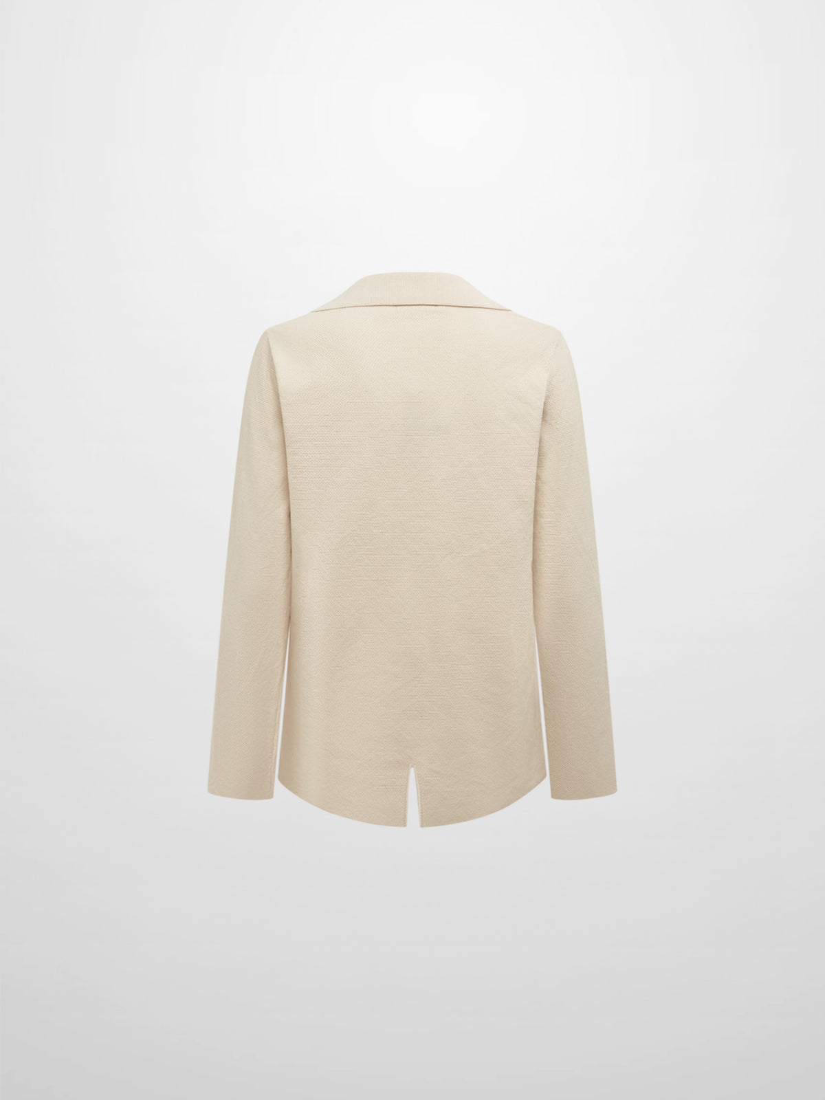 Knit Boxy Blazer - Cream