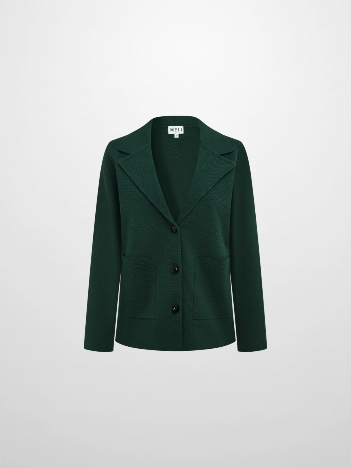 Knit Boxy Blazer - Green