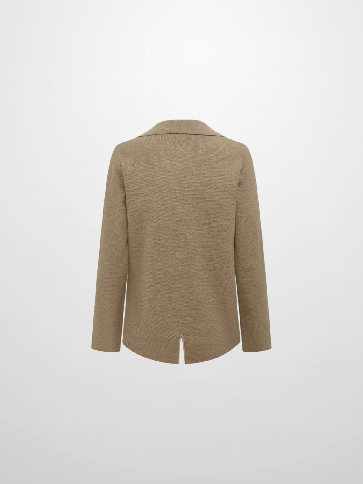 Knit Boxy Blazer - Camel