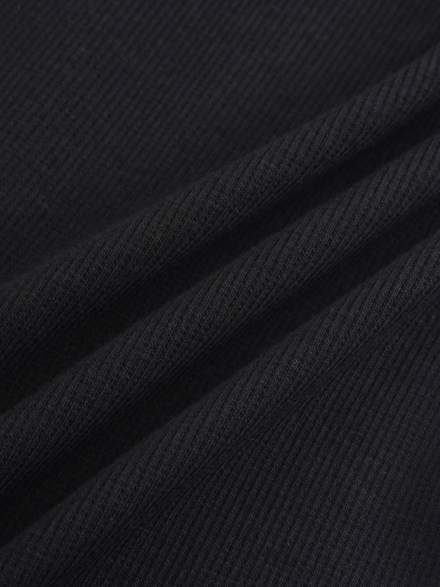 Ribbed Button Down Shirt-Black