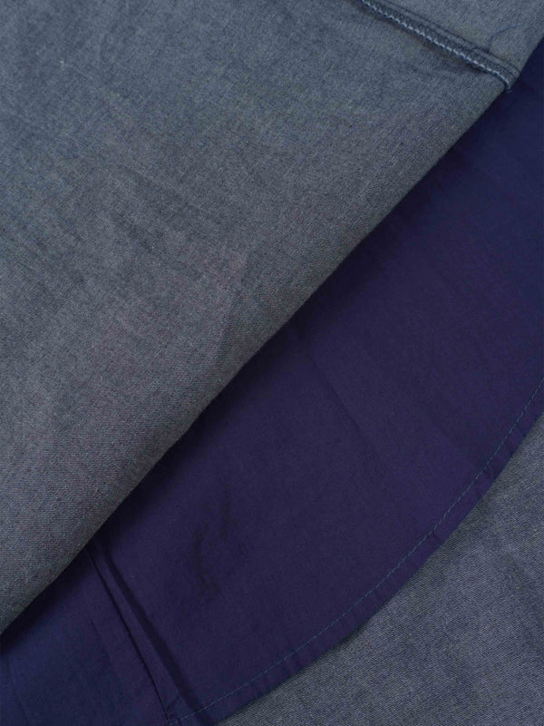 High Waist Drawstring Maternity Dress-Dark Denim