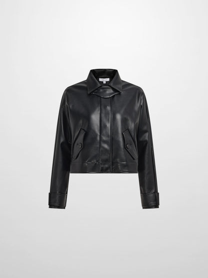 Swing Leather Jacket - Black