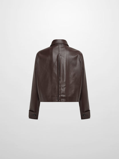 Swing Leather Jacket - Dark Brown