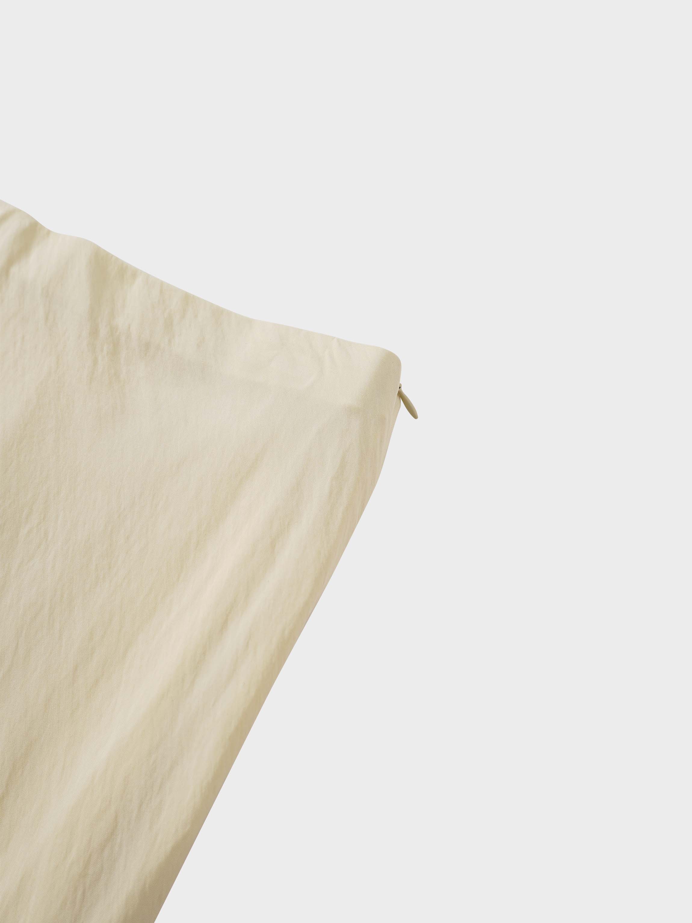 Crinkle Cotton Skirt 37"-Pale Yellow