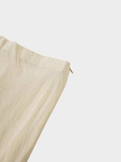 Crinkle Skirt 37"-Pale Yellow