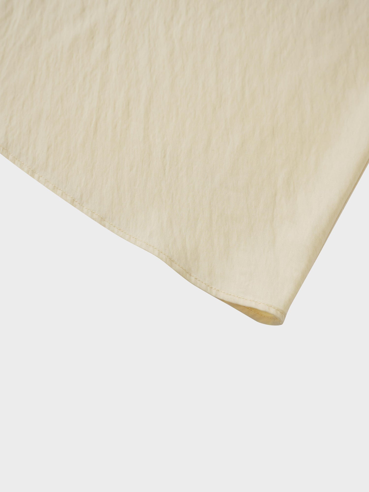 Crinkle Cotton Skirt 37"-Pale Yellow