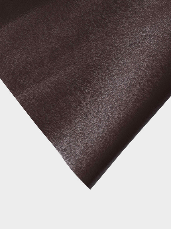 Flare Leather Skirt 27"-Brown