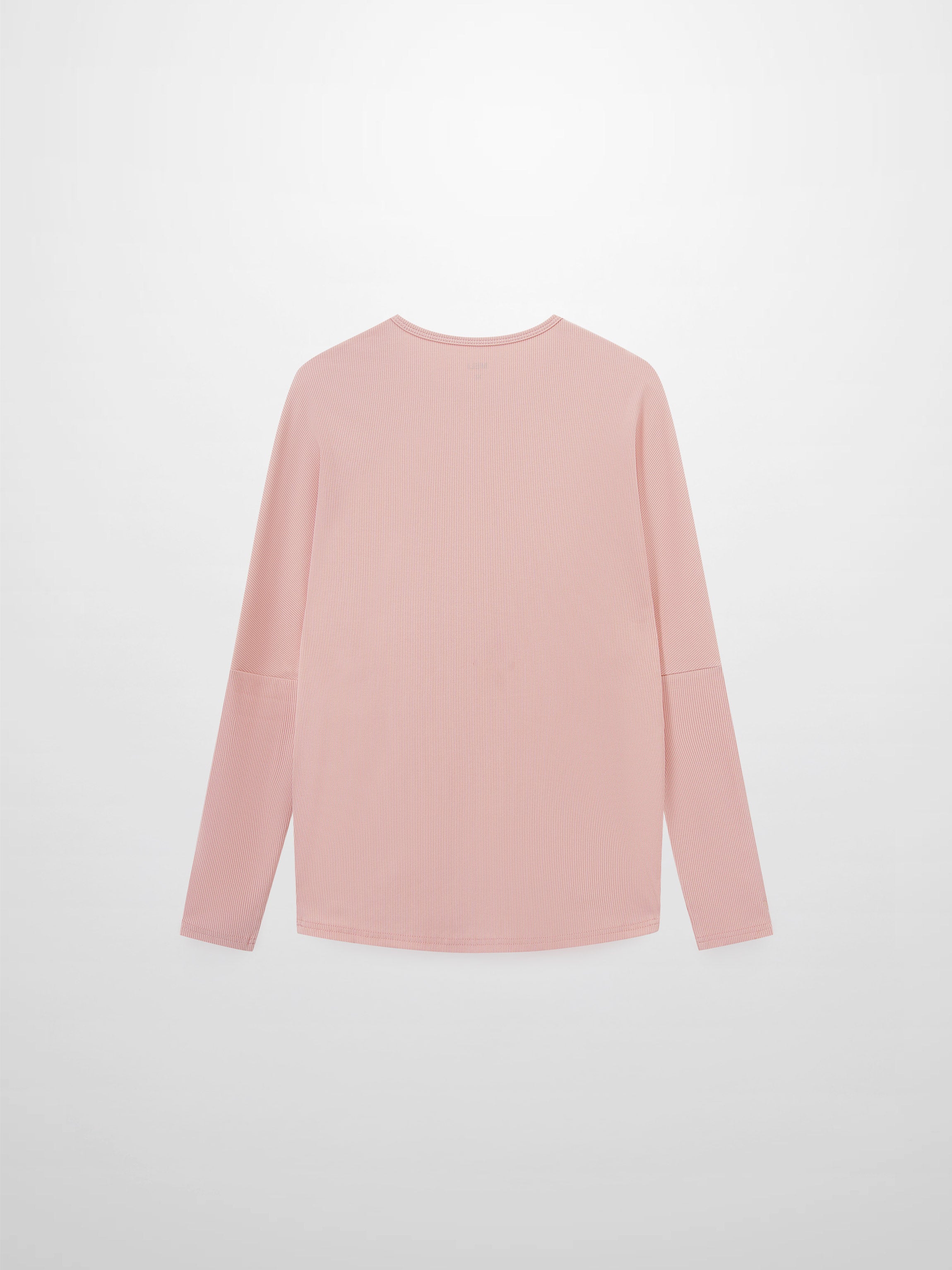 Crew Ribbed Dolman-Peachy Pink