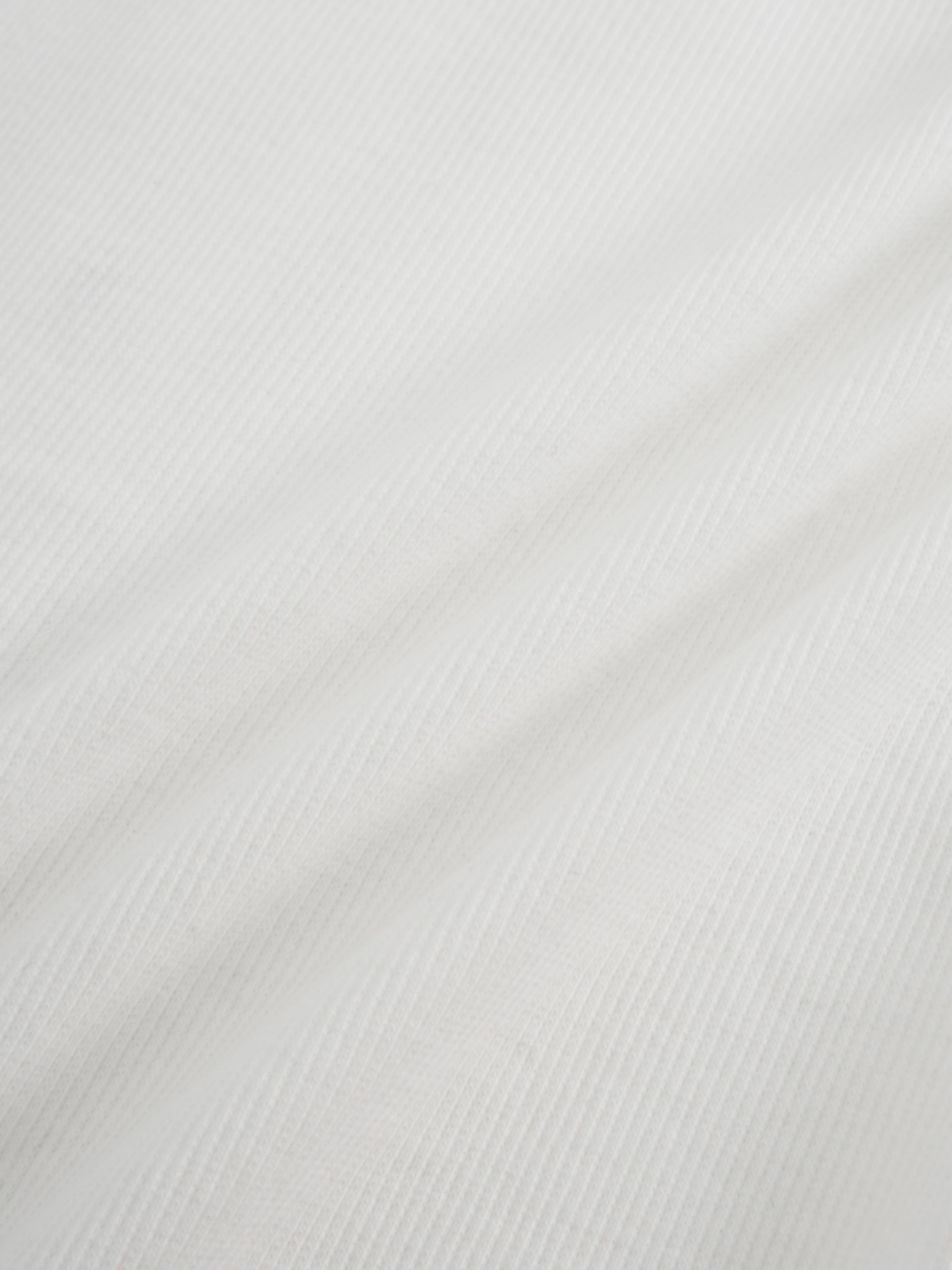 Ribbed Button Down Shirt-White