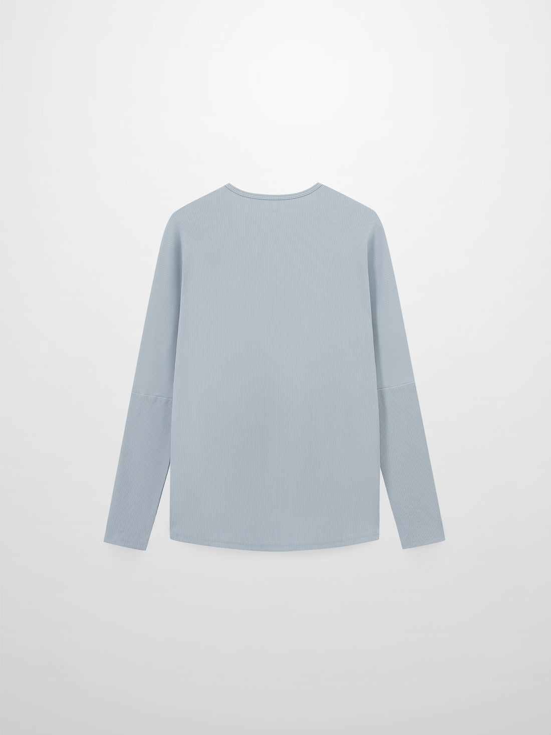 Crew Ribbed Dolman-Dusty Blue