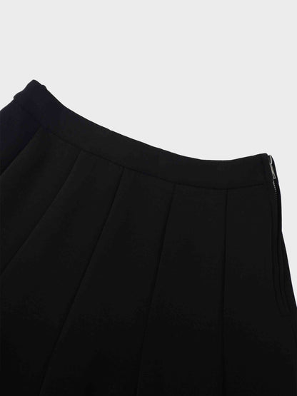 Short Flare Skirt 26"-Black