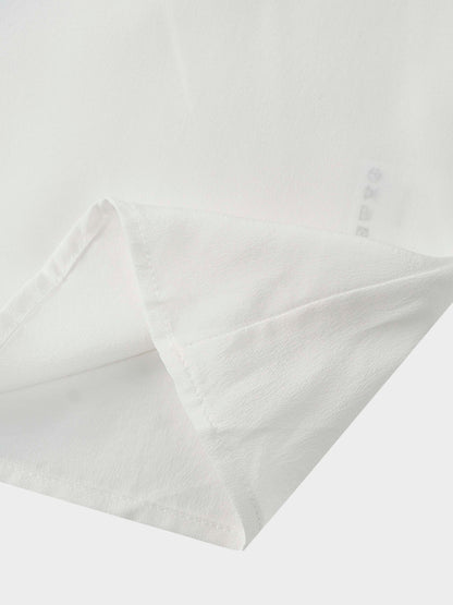 Silk Cape Blouse-Cream