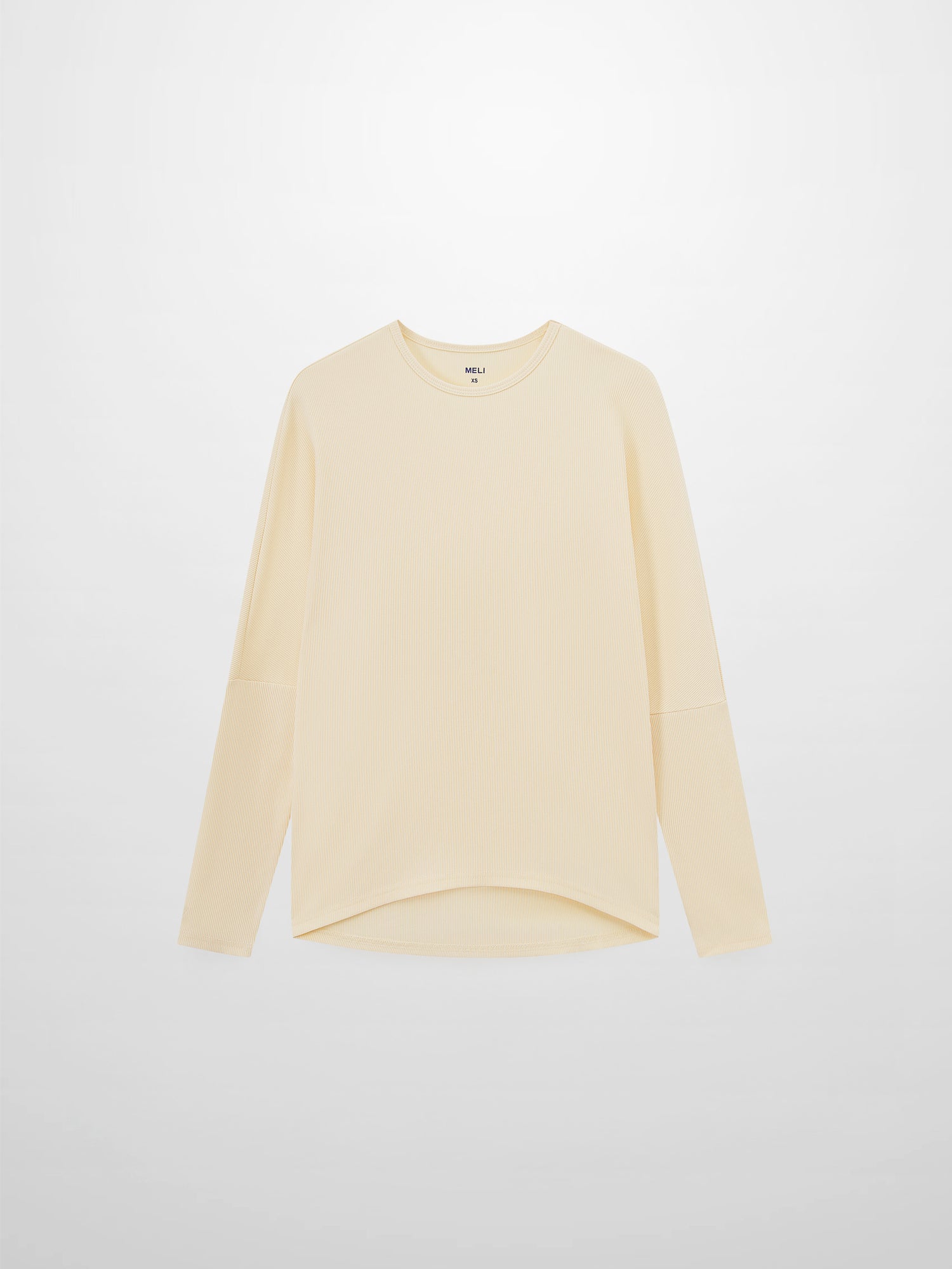 Crew Ribbed Dolman-Yellow