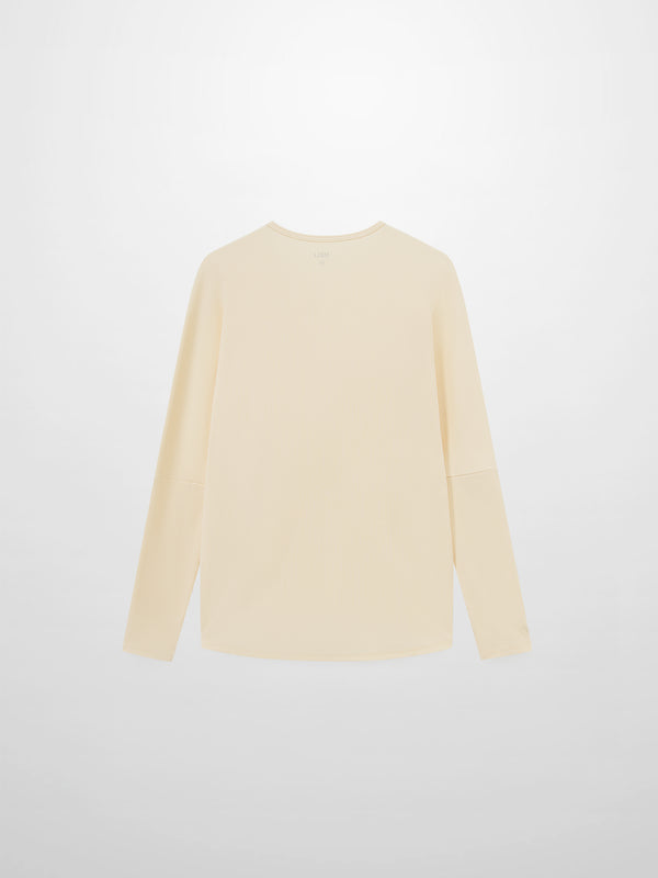 Crew Ribbed Dolman-Yellow