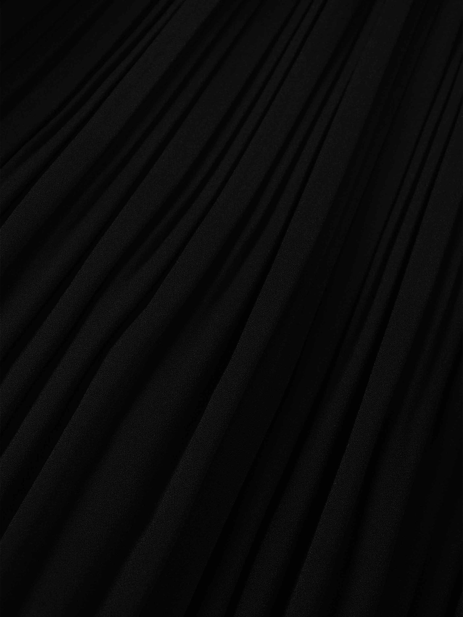 Pleated Layer Skirt 37&quot;-Black