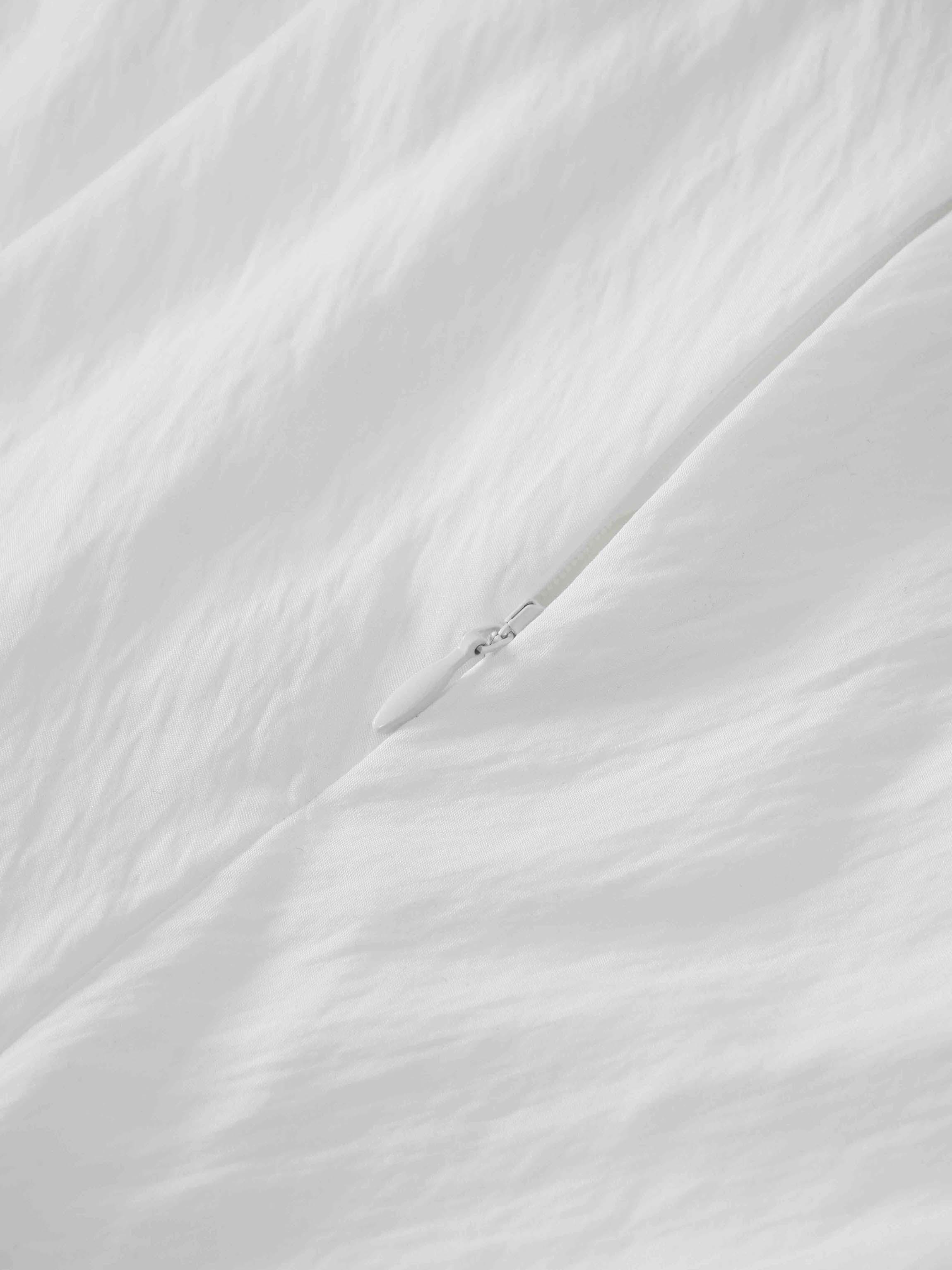 Crinkle Cotton Skirt 37"-White