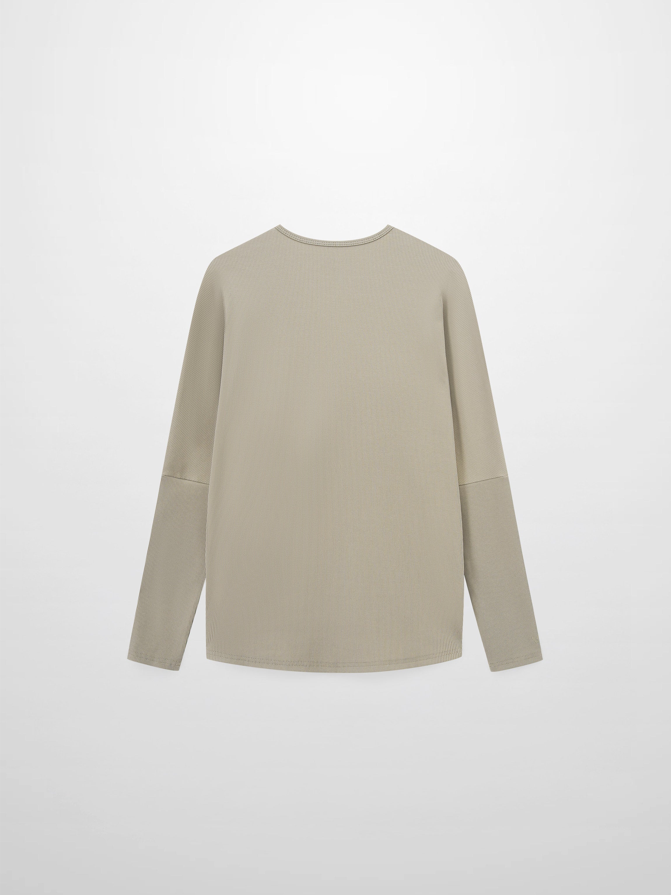 Crew Ribbed Dolman-Muted Olive